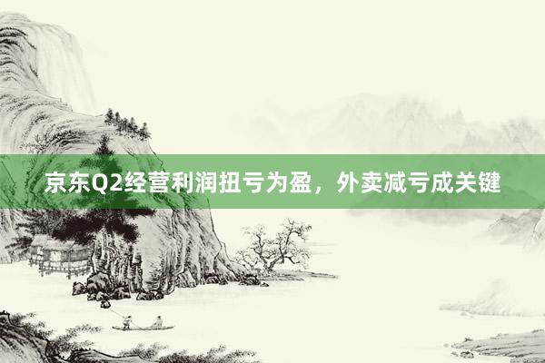 京东Q2经营利润扭亏为盈，外卖减亏成关键