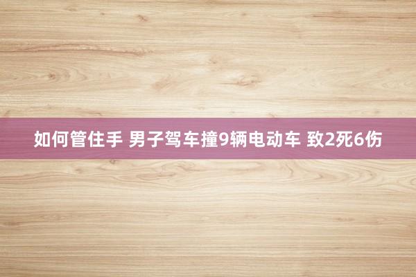 如何管住手 男子驾车撞9辆电动车 致2死6伤